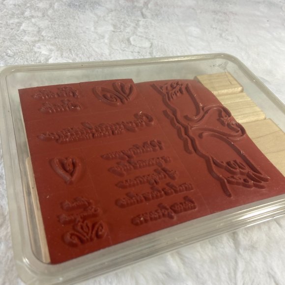 Stampin' Up! - A LIFETIME OF LOVE - Rubber Stamps Set of 7 - NEW (unmounted) - Picture 4 of 6